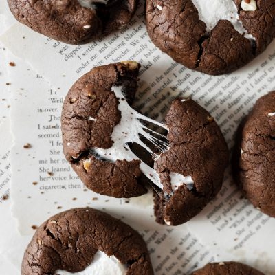Biscuiti Brownies / Blondies cu Marshmallow