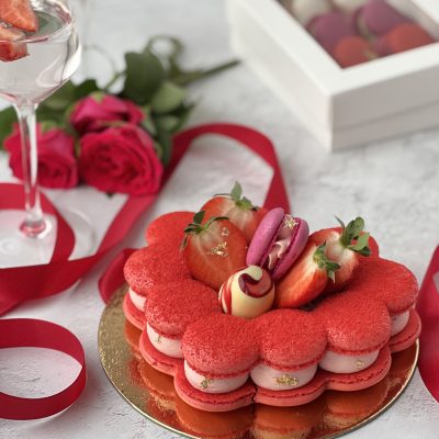 Tort inima Macarons